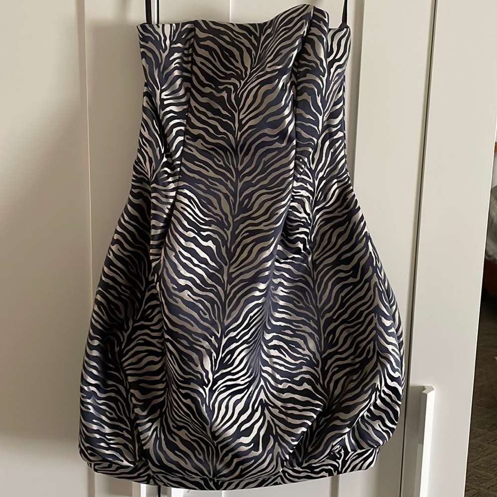 Blue and silver bubble dress